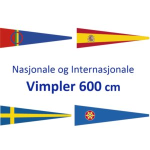 Nasjonsvimpler 600cm Digitaltrykket