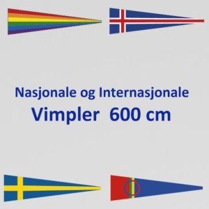 Nasjonsvimpler 600cm Digitaltrykket