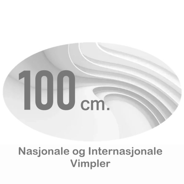 Nasjonsvimpler 100cm Digitaltrykket
