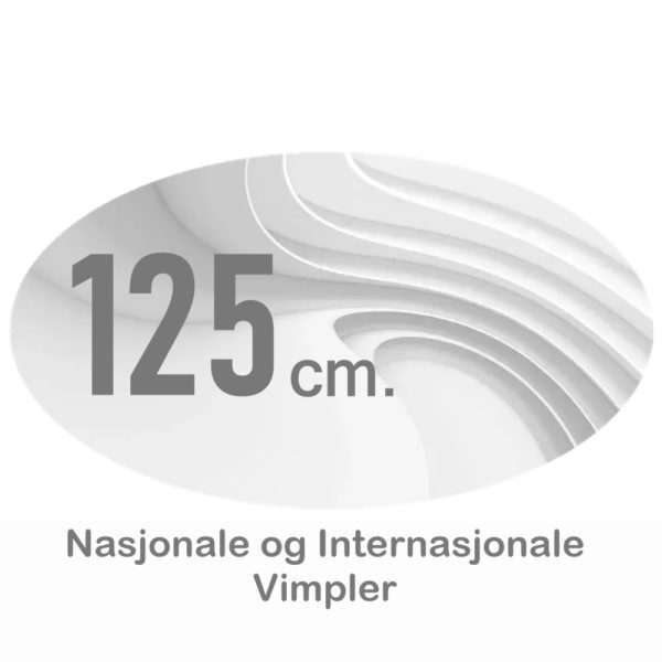Nasjonsvimpler 125cm Digitaltrykket