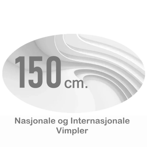 Nasjonsvimpler 150cm Digitaltrykket