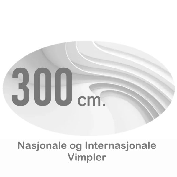 Nasjonsvimpler 300cm Digitaltrykket