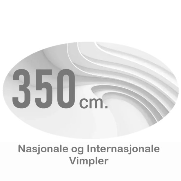 Nasjonsvimpler 350cm Digitaltrykket