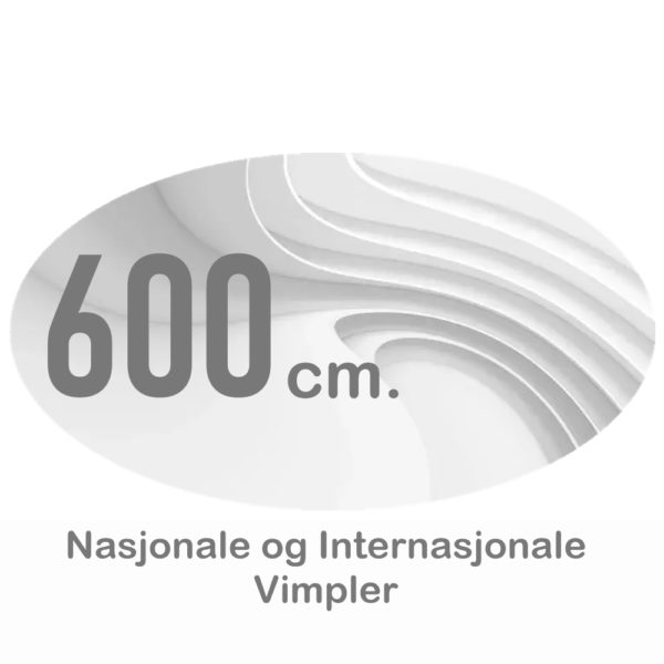 Nasjonsvimpler 600cm Digitaltrykket