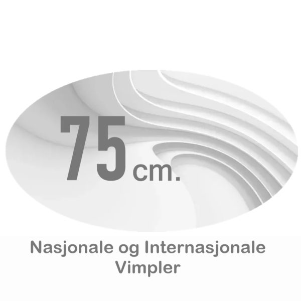 Nasjonsvimpler 75cm Digitaltrykket