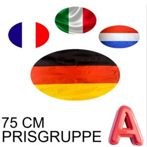 Nasjonsflagg Kat. A 75 cm