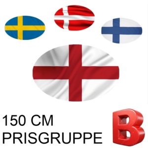 Nasjonsflagg Kat. B 150 cm