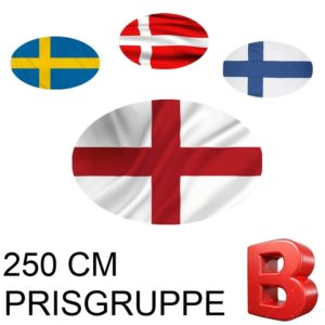 Nasjonsflagg Kat. B 250 cm
