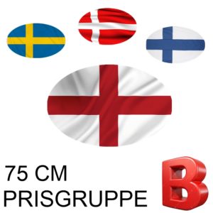 Nasjonsflagg Kat. B 75 cm