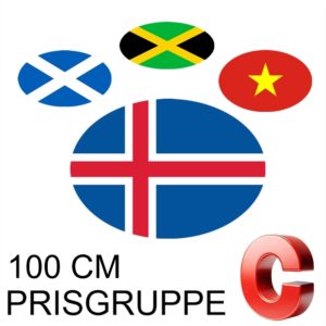 Nasjonsflagg Kat. C 100 cm