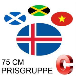 Nasjonsflagg Kat. C 75 cm