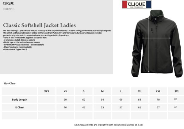 PP Classic Softshell Jacket (D) - Bilde 2