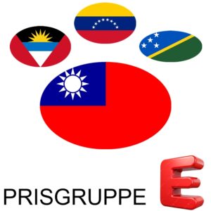 Nasjonsflagg Verden gruppe E