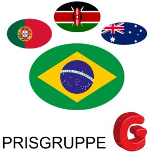 Nasjonsflagg Verden gruppe G