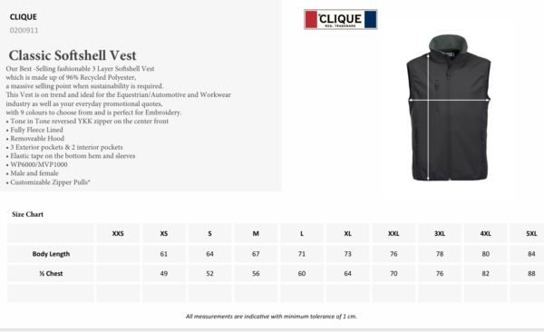 PP Classic Softshell Vest (H) - Bilde 2