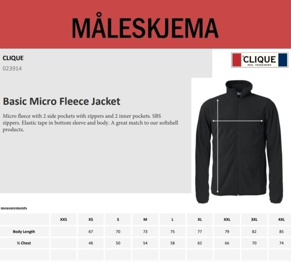 Basic Micro Fleece Jacket (H) - Bilde 3