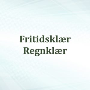 Fritidsklær Regnklær