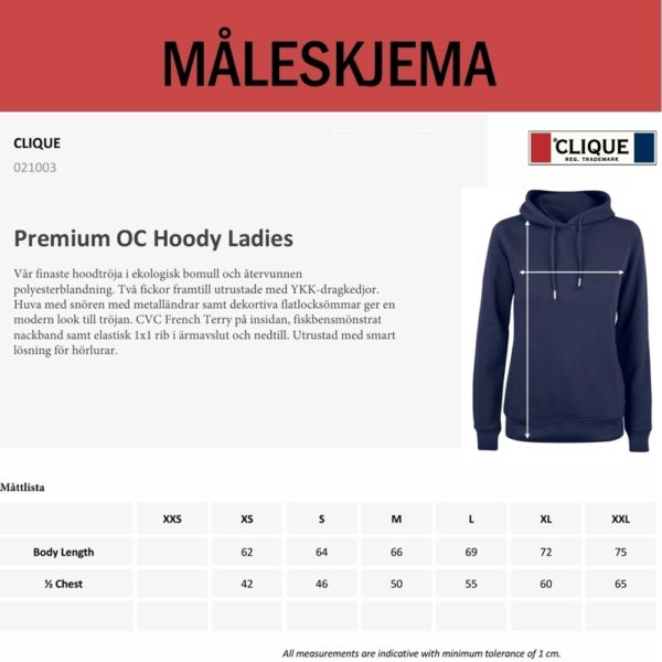 Premium OC Hoody Ladies (D) - Bilde 5